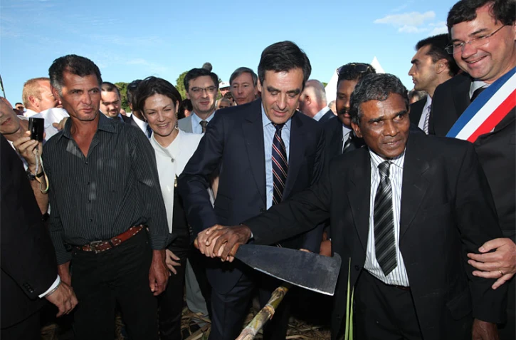 François Fillon premier ministre et Jean-Yves Minatchy président de la chambre d'agriculture (Archives)