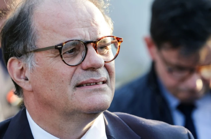 Emmanuel Moulin, alors secrétaire général de l'Elysée, le 24 avril 2026 à Athènes, en Grèce