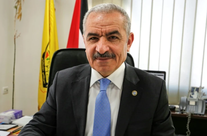 Mohammad Chtayyeh, nommé nouveau Premier ministre palestinien par le président Mahmoud Abbas, le 10 mars 2019 dans son bureau à Ramallah