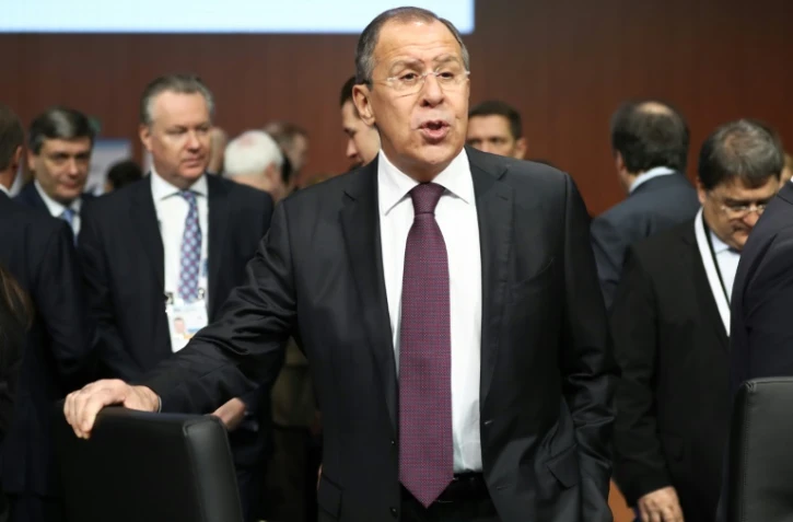 Le ministre russe des Affaires étrangères Sergueï Lavrov à Hambourg, en Allemagne, le 8 décembre 2016