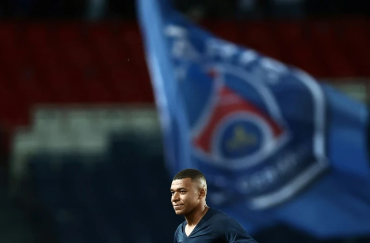 L'attaquant vedette du PSG Kylian Mbappé à l'issue d'un match contre Ajaccio, le 13 mai 2023 au Parc des Princes