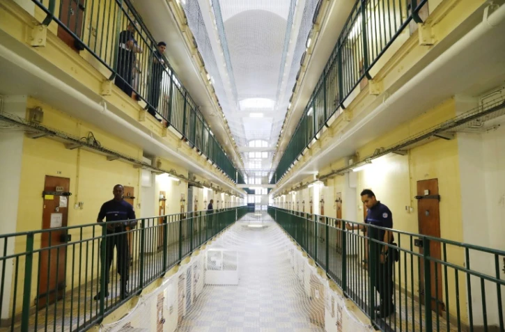 Des gardiens de prison à la maison d'arrêt de Fresnes, près de Paris, le 20 septembre 2016 