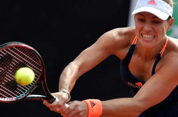 L'Allemande, N.1 mondiale, Angelique Kerber, lors du tournoi de Rome, le 17 mai 2017