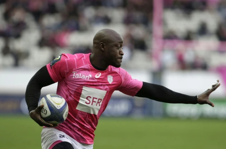 L'ailier du Stade Français Djibril Camara face à Trévise en Coupe d'Europe, le 19 décembre 2015 à Jean Bouin