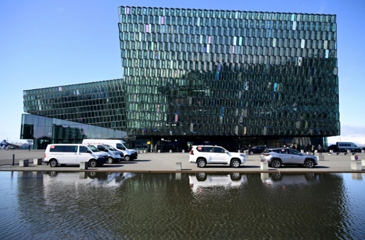 La salle de concert Harpa à Reykjavik, où s'ouvre le sommet du Conseil de l'Europe, le 15 mai 2023