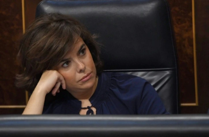 La vice première ministre espagnole Soraya Saenz de Santamaria le 13 juin 2017 à Madrid