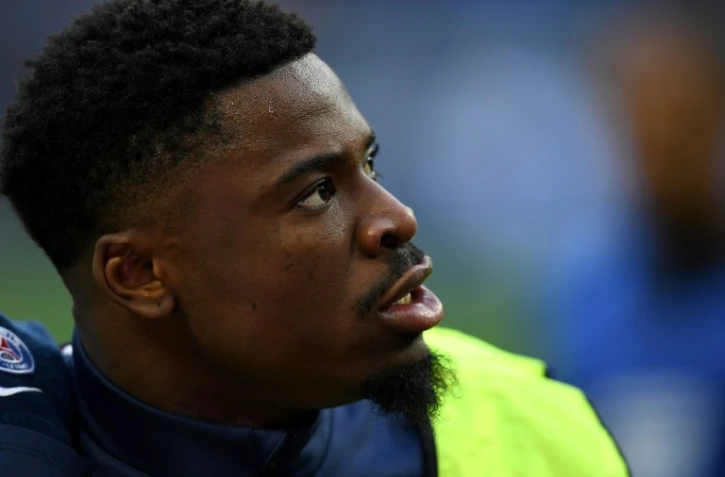 Le défenseur du PSG Serge Aurier lors de la finale de la Coupe de la Ligue face à Lille au Stade de France, le 23 avril 2016 