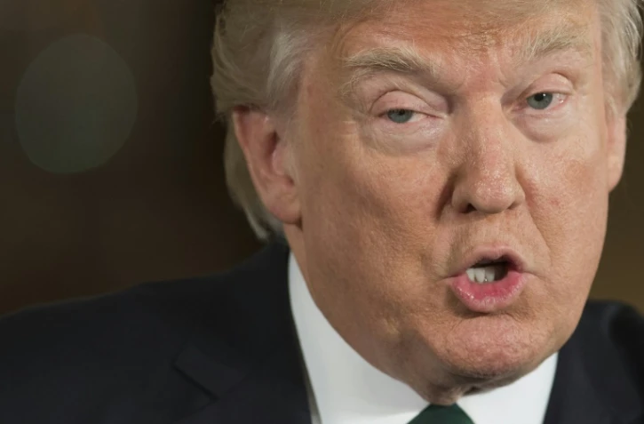 le président américain Donald Trump à la Maison Blanche à Washington le 17 mars 2017