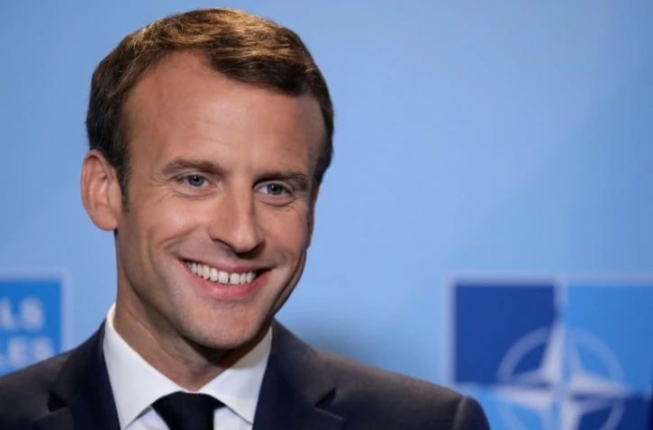 Le président de la République, Emmanuel Macron, lors d'une conférence de presse à Bruxelles, le 12 juillet 2018