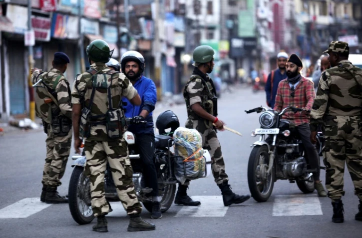 Les forces de sécurité indiennes déployées à Jammu, le 5 août 2019