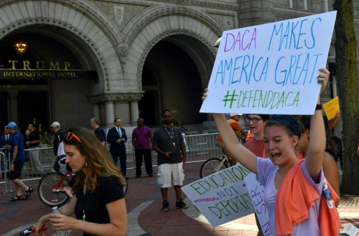 Manifestation en faveur du programme DACA, le 5 septembre 2017 à Washington