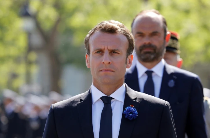 Le président français Emmanuel Macron à Paris, le 8 mai 2018
