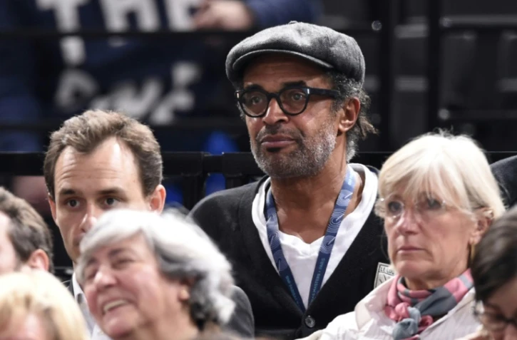 Yannick Noah, capitaine de l'équipe de France de Coupe Davis, assiste au match entre Gaël Monfils et Benoît Paire lors du Masters. le 2   novembre 2015 à Paris