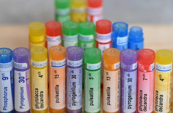 Médicaments homéopathiques photographiés le 31 août 2018