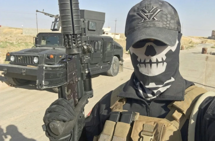 Selfie transmis le 18 août 2016 par "Mike", alias Peshmerganor, un ancien soldat norvégien qui combat avec les forces kurdes contre les jihadistes de l'EI au nord de Mossoul, en Irak