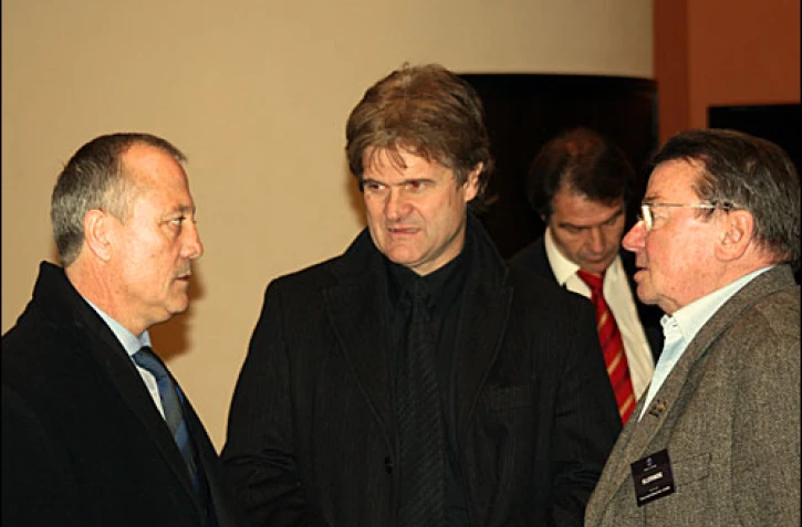 Bernard Lacombe et Didier Six (Photo : Fédération française de football)