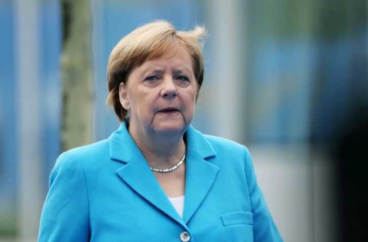 La chancelière allemande Angela Merkel à Bruxelles, le 12 juillet 2018