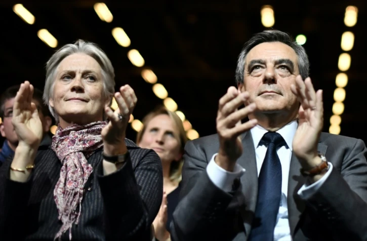 Penelope et François Fillon, le 27 novembre 2016 à Paris