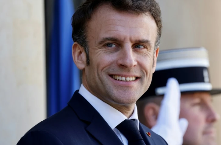 Le président Emmanuel Macron à l'Elysée, le 3 avril 2023