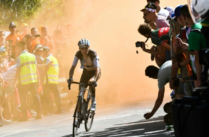 Romain Bardet, le 19 juillet 2018, sur le Tour de France