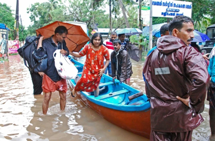 Opérations de secours dans le Kerala, le 16 août 2018