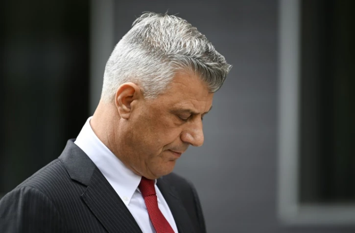 Le président kosovar Hashim Thaçi le 5 novembre 2020 à Pristina