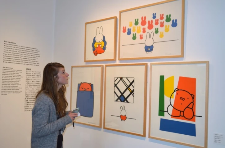 Des dessins de l'artiste néerlandais, Dick Bruna, auteur de Miffy, présentés le 3 février 2016