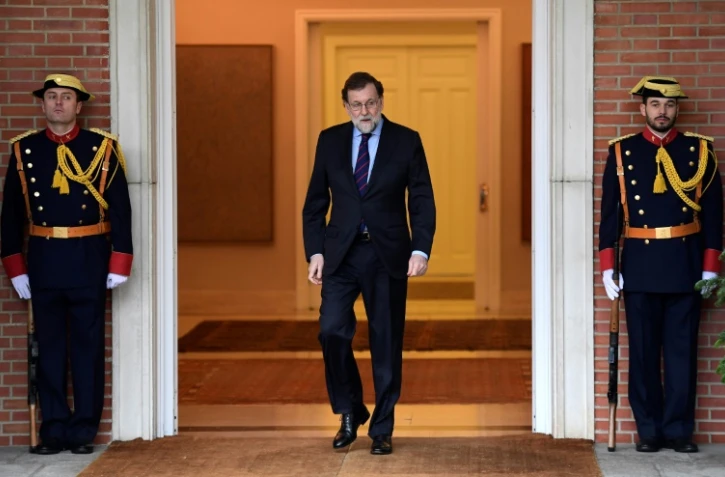 Le Premier ministre espagnol Mariano Rajoy, le 25 janvier 2018 Ă Madrid