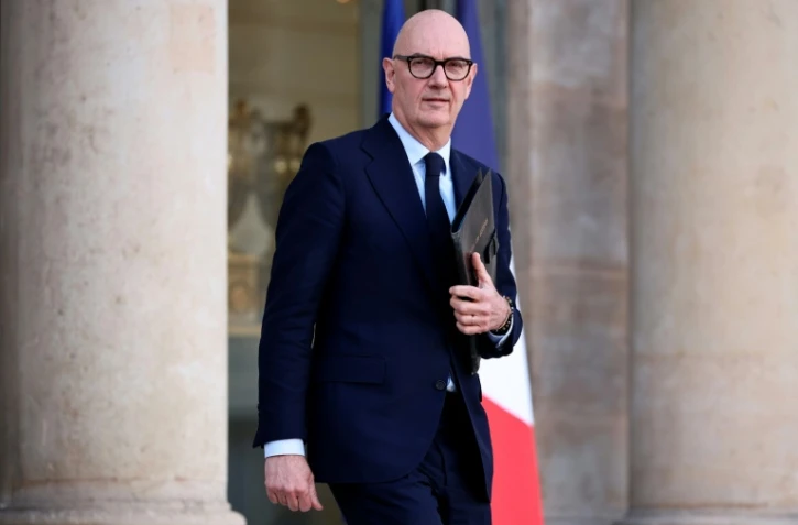 Le ministre de l'Economie et des Finances Roland Lescure à la sortie de l'Elysée, le 28 octobre 2026 à Paris