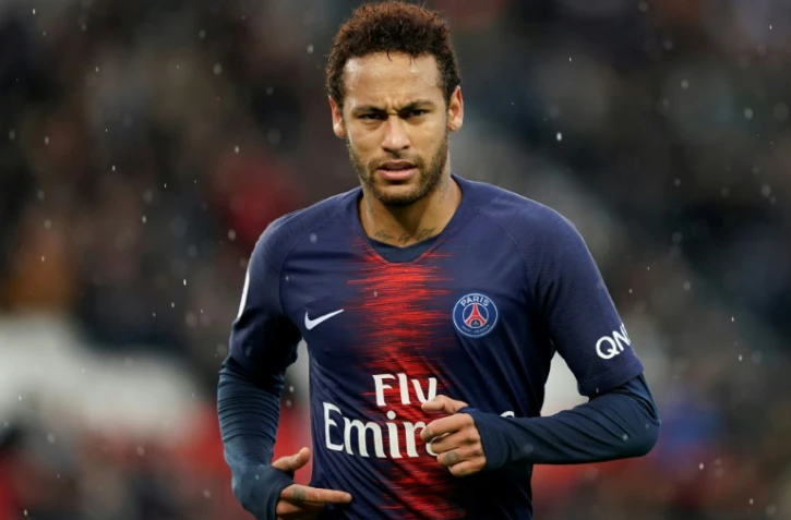 Le Brésilien Neymar lors de la 35e journée de Ligue 1 avec le Paris-Saint-Germain contre Nice au Parc des Princes, le 4 mai 2019