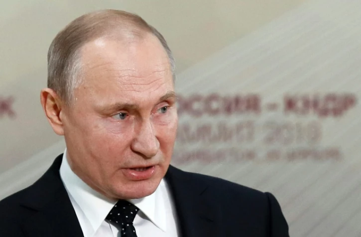 Le président russe Vladimir Poutine, à Vladivostok en Russie le 25 avril 2019