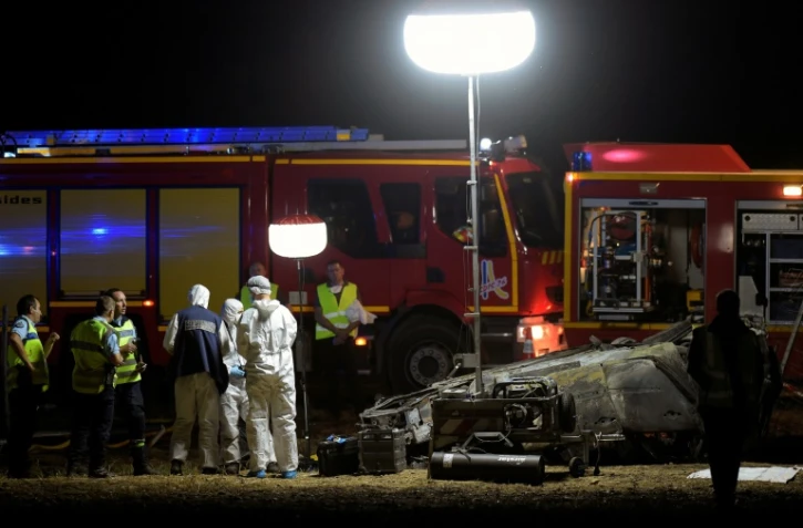 Sur les lieux de l'accident qui a coûté la vie à cinq enfants sur l'A7, près d'Albon, le 20 juillet 2020