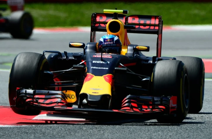 Le Néerlandais Max Verstappen au volant de sa Red Bull lors du  GP d'Espagne de F1, sur le circuit de Montmelo près de Barcelone, le 15 mai 2016