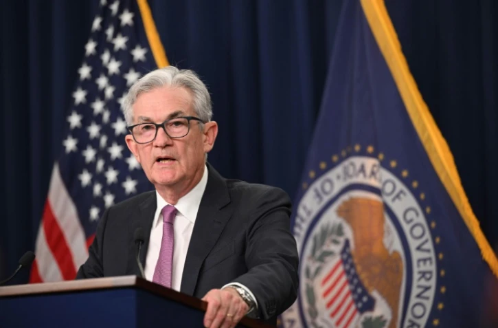Jerome Powell, patron de la Banque centrale américaine (Fed), le 27 juillet 2022 à Washington