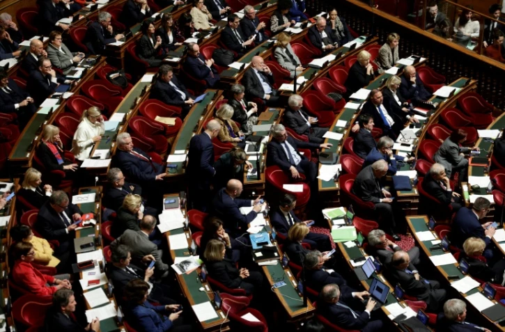 Les sénateurs lors du vote sur le projet de loi visant à inscrire l'IVG dans la Constitution, le 28 février 2024