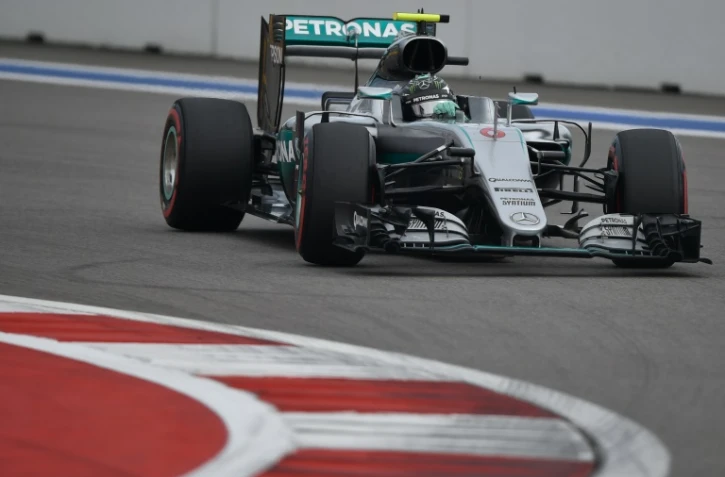 L'Allemand Nico Rosberg (Mercedes) lors des qualifications pour le GP de Russie de F1, le 30 avril 2016 à Sotchi