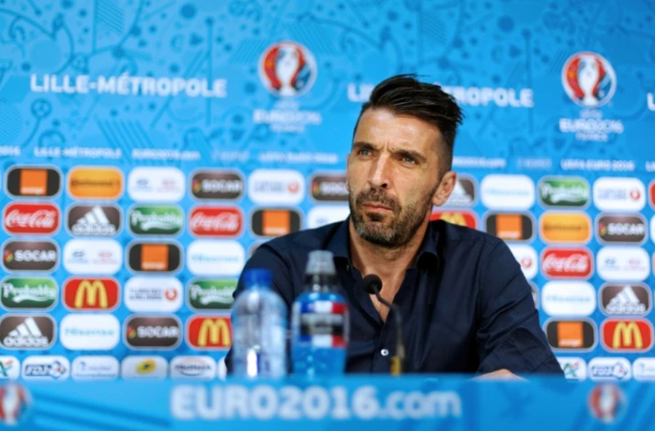 Le gardien de l'Italie Gianluigi Buffon en conférence de presse au stade Pierre-Mauroy, le 21 juin 2016 