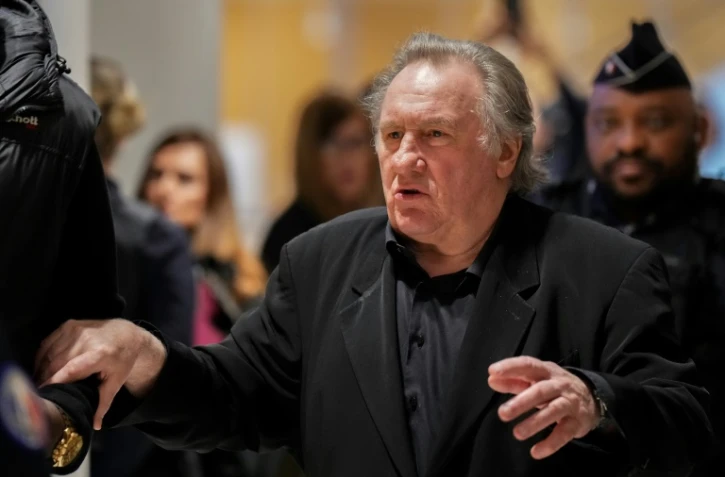 Gérard Depardieu le 26 mars 2025, au tribunal judiciaire de Paris