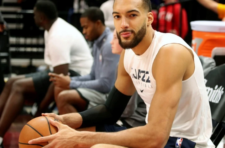 Rudy Gobert, basketteur français des Utah Jazz, le 4 décembre 2019 à Salt Lake City, déclaré positif au coronavirus