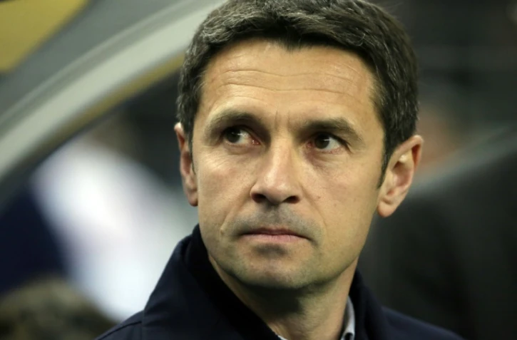 L'entraîneur Rémi Garde, alors à la tête de Lyon, le 19 avril 2014 lors de la finale de la Coupe de Ligue au Stade de France