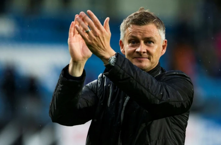 Le Norvégien Ole Gunnar Solskjae, alors entraîneur de Molde FK, lors du match de C1 contre Hibernian, le 16 août 2018 à Molde en Norvège