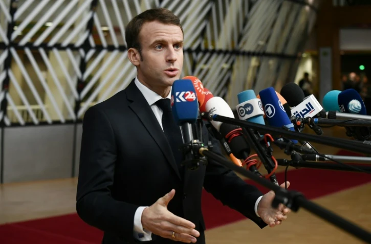 Emmanuel Macron dimanche 25 novembre 2018 Ă Bruxelles