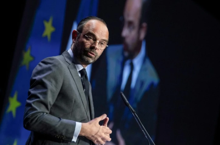 Le Premier ministre Edouard Philippe fait une déclaration lors du "Congrès des Régions", le 27 septembre 2018 à Marseille
