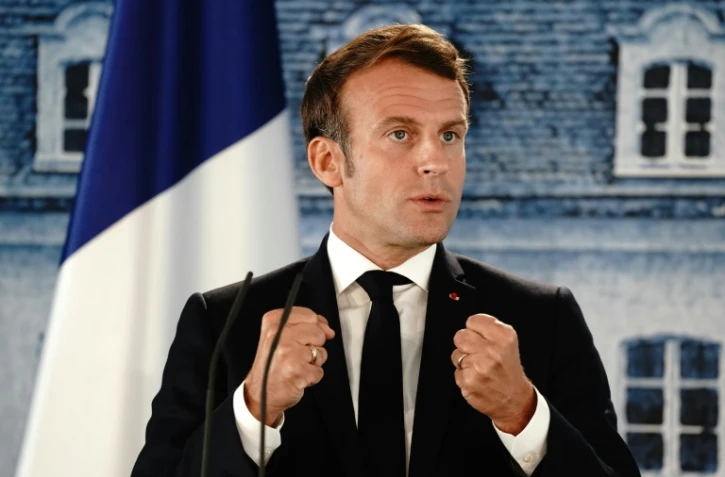 Le président Emmanuel Macron, le 29 juin 2020 à Meseberg, près de Berlin