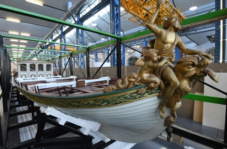 Le canot de Napoléon 1er retrouve son port d'attache à Brest, le 22 janvier 2020