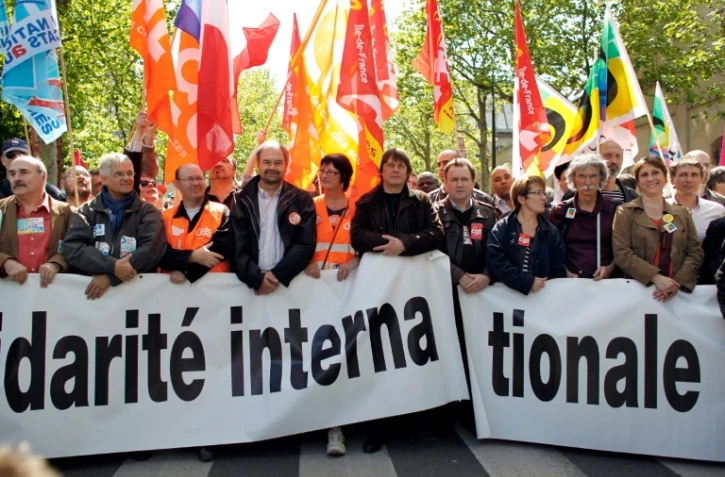 En 2012, la CFDT et la CGT avaient manifesté ensemble le 1er mai. Sur la photo, François Chérèque et Bernard Thibault, leurs leaders respectifs
