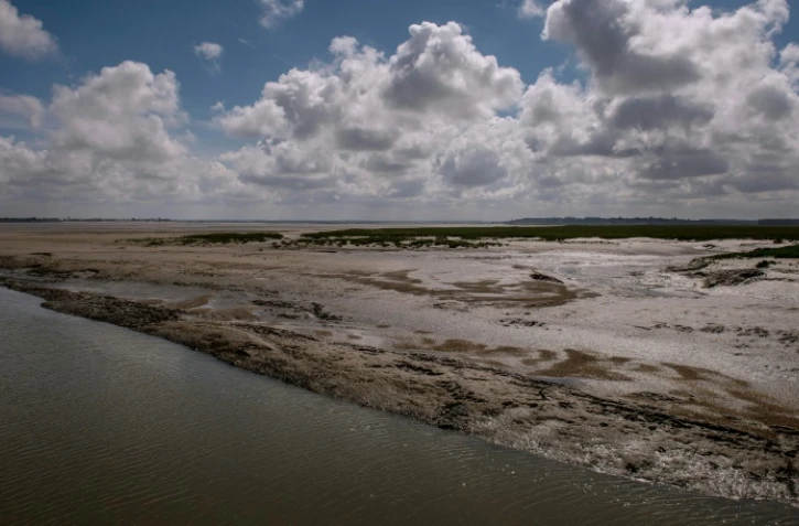 La baie de Somme dans la ville du Hourdel le 5 août 2016