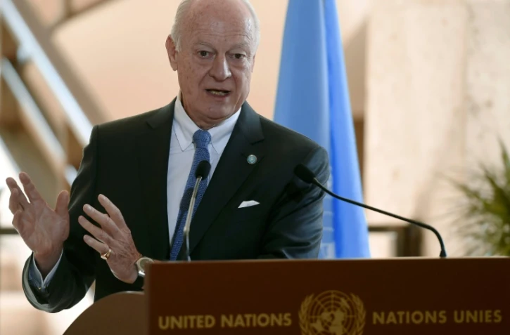 Staffan de Mistura, envoyé spécial de l'ONU pour la Syrie, le 14 mars 2016 à Genève