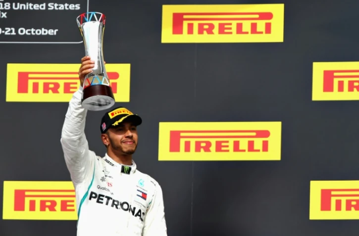 Le Britannique Lewis Hamilton 3e du GP des Etats-Unis le 21 octobre 2018
