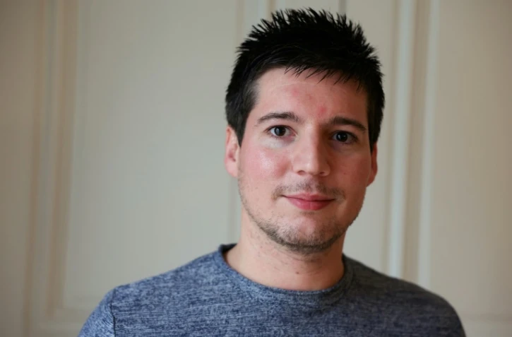 Le lanceur d'alerte portugais Rui Pinto, à l'origine des "Football Leaks", le 1er février 2024 à Paris